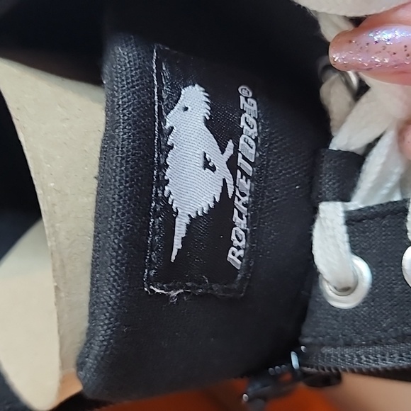 Rocket Dog Hi Top Zipper Side Sneakers NWB Size 7 - Picture 7 of 12